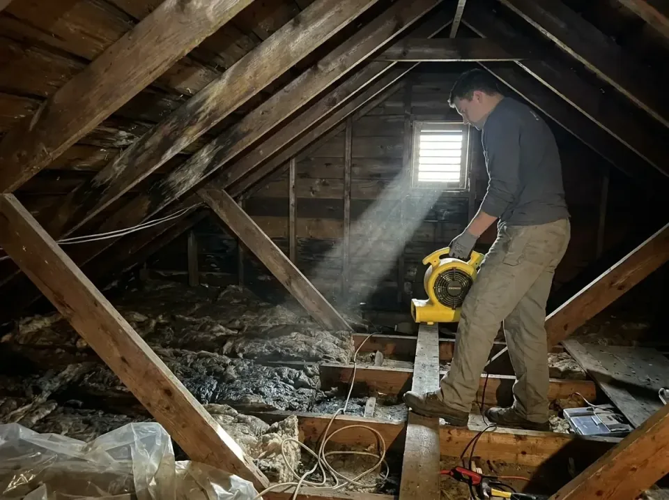 attic-water-damage-drying-proc-007 — frequently asked questions, Emergency Water Extraction & 24/7 Flood Response in Groves,…